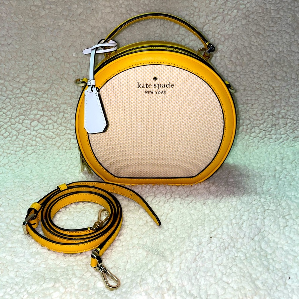 NWT Kate Spade Travelers Canteen Yellow